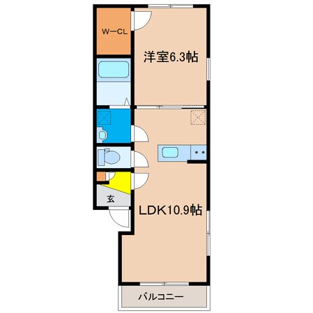 ＥＬＥＣＡＳＡ鈴蘭台の物件間取画像